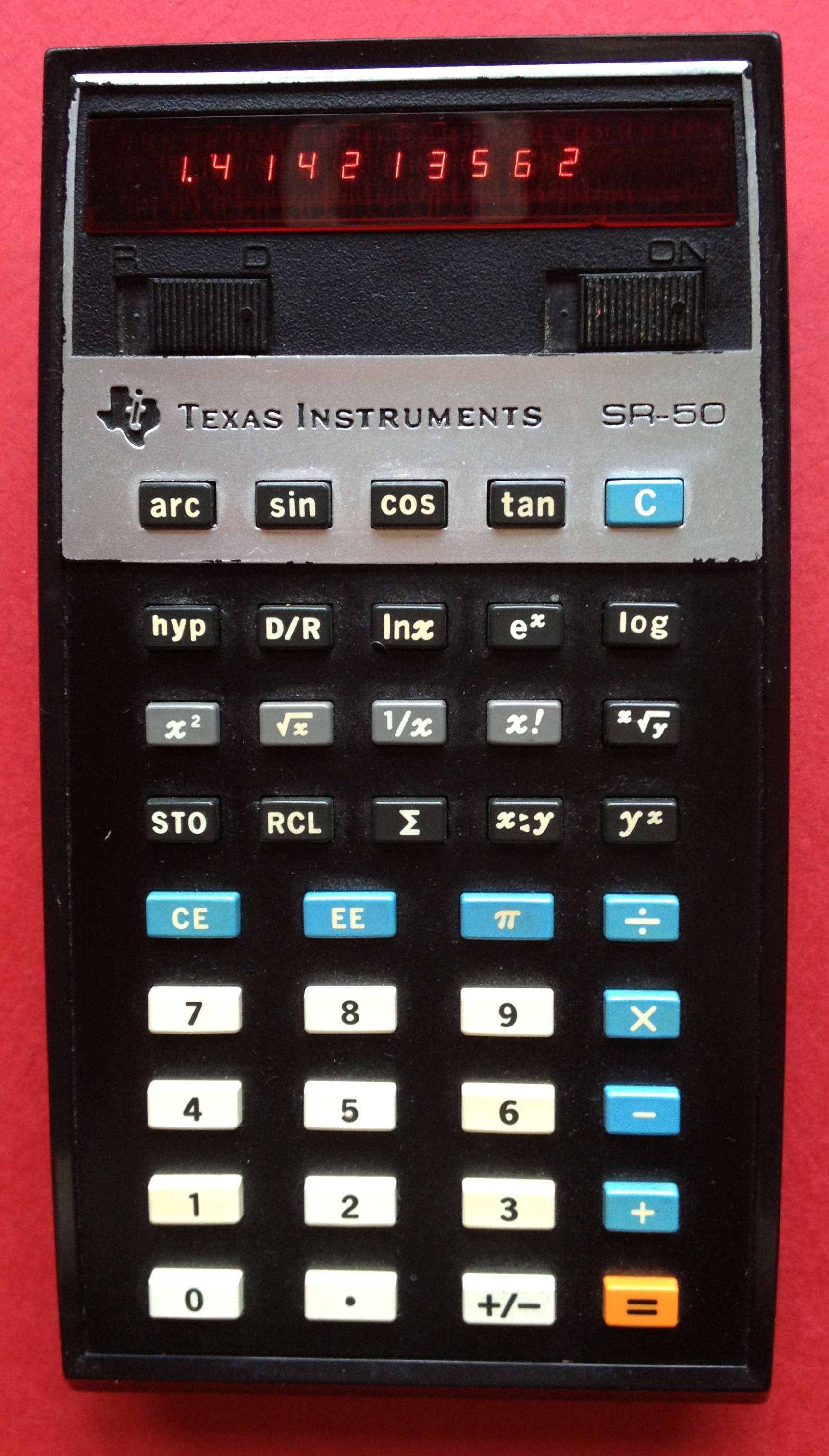 Texas Instruments SR50 IT History Society